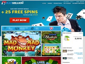 Play Million Casino Main Page